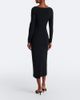 Elie Saab Elie Saab Draped lace-trimmed cady midi dress - 6