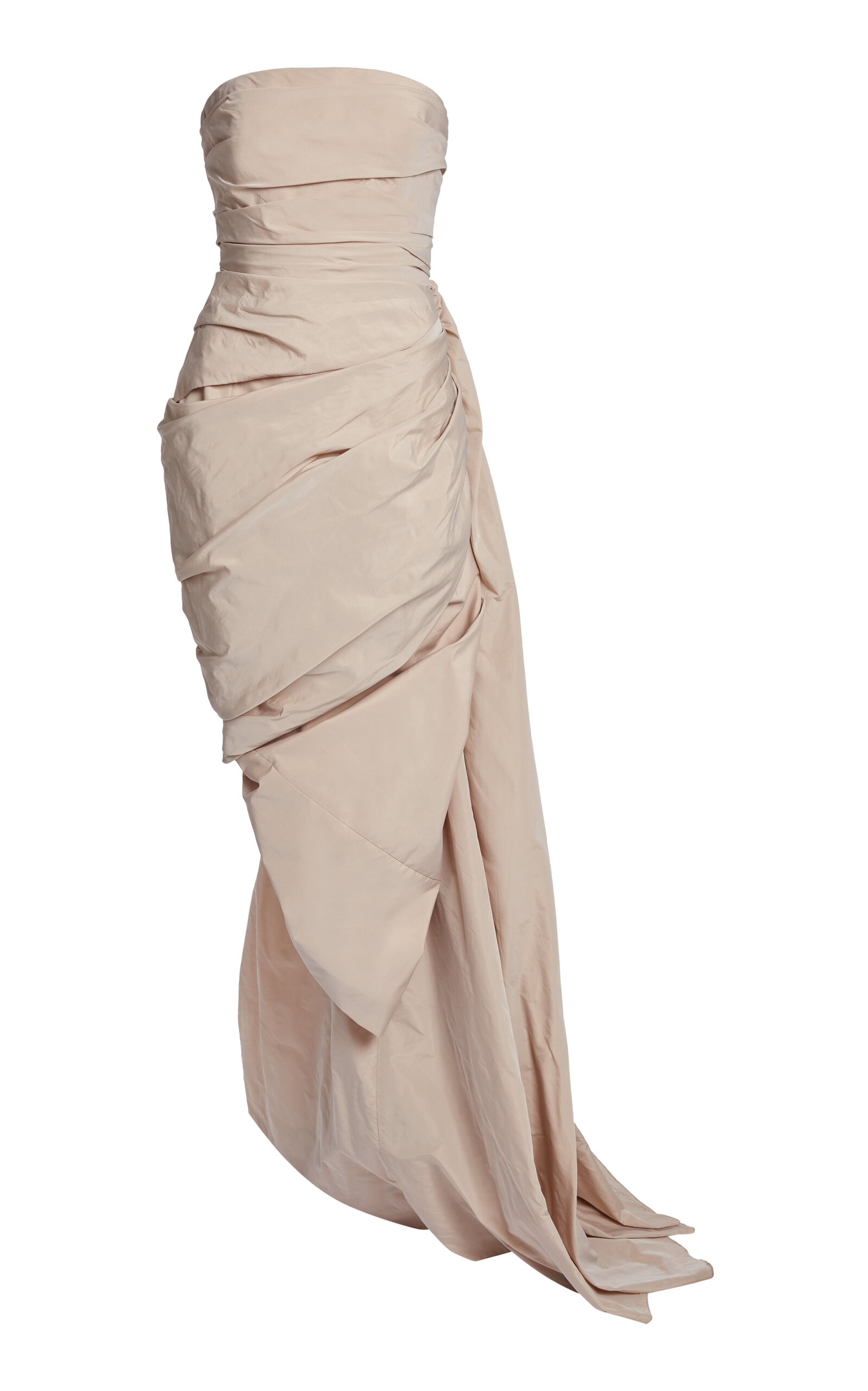 Elie Saab Elie Saab Draped Taffeta Maxi Dress