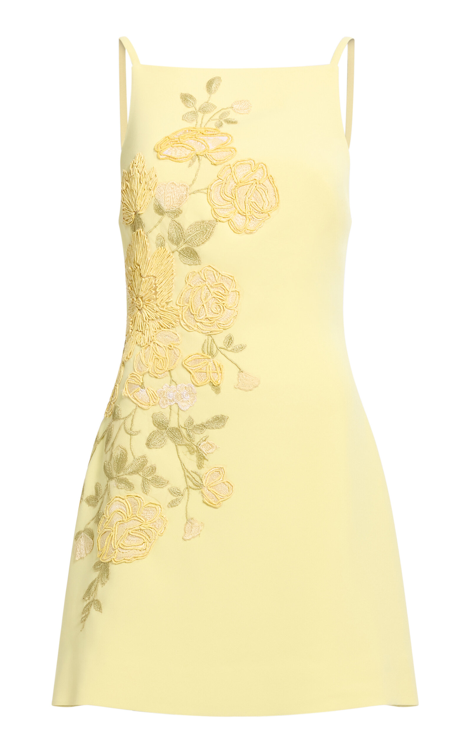 elie saab embroidered tulle short dress Elie Saab Embroidered Tulle Mini Dress | Neutrals