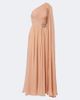 Elie Saab Elie Saab Embellished plissé one-shoulder silk gown - 1