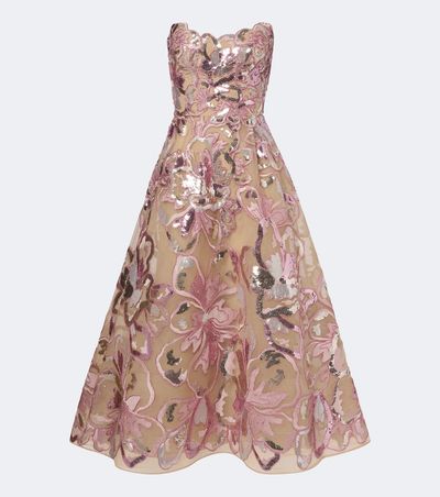 Elie Saab Elie Saab Embellished tulle bustier dress