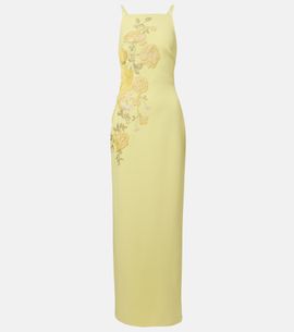 Elie Saab Elie Saab Embroidered halterneck cady maxi dress