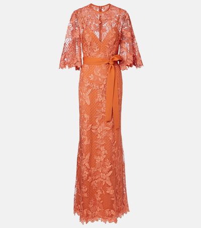 Elie Saab Elie Saab Embroidered lace and tulle gown