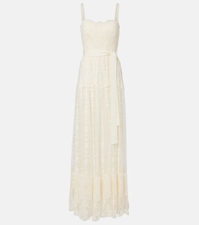 Elie Saab Elie Saab Embroidered tulle bustier gown