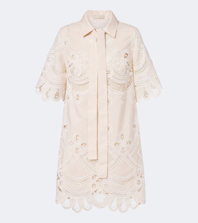 Elie Saab Emrboidered Minidress