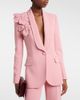 Elie Saab Elie Saab Floral-appliqué cady blazer - 3