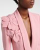 Elie Saab Elie Saab Floral-appliqué cady blazer - 4