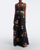 Elie Saab Elie Saab Floral pleated cotton poplin maxi dress - 2