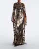Elie Saab Elie Saab Floral sequined caped gown - 2