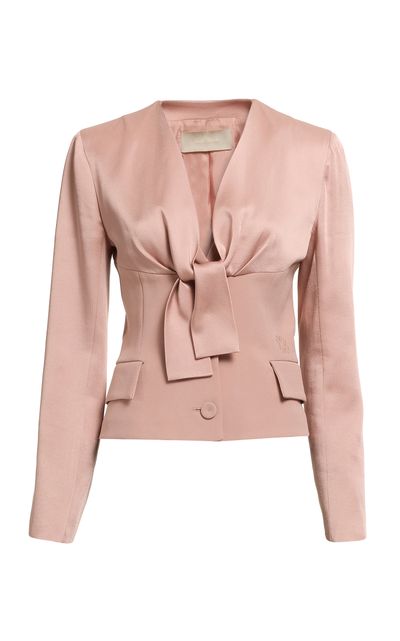 Elie Saab Elie Saab FrontTie Satin Jacket