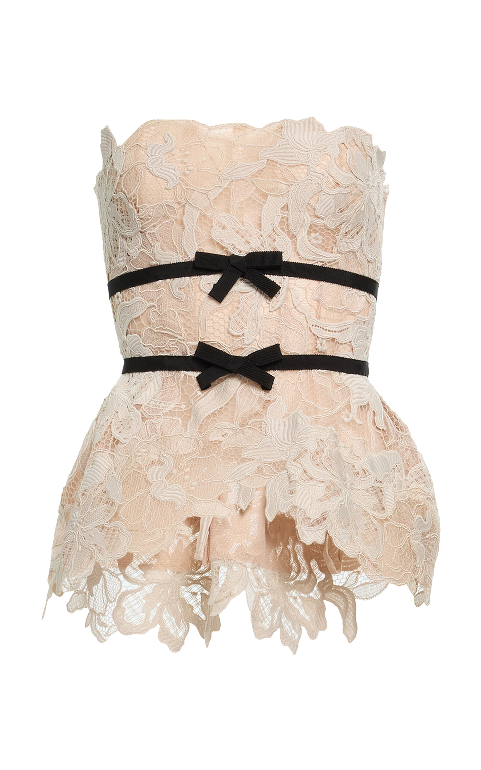 Elie Saab Elie Saab Guipure Lace Corset Top