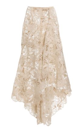Elie Saab Elie Saab Guipure Lace Midi Skirt