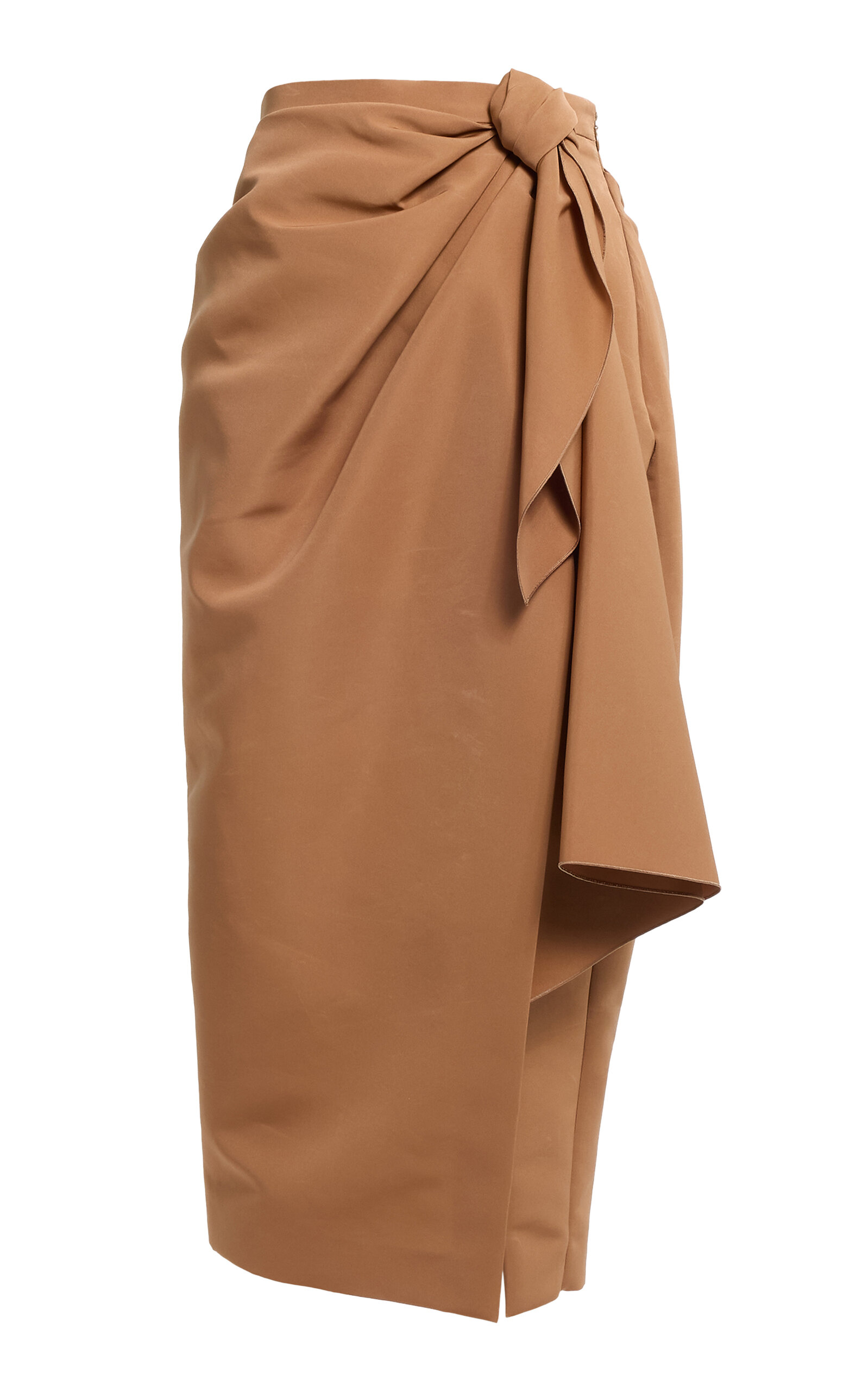Elie Saab Elie Saab Knotted Faille Midi Skirt