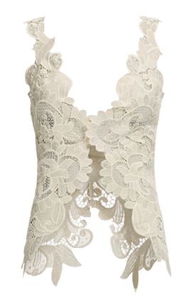 Elie Saab Elie Saab Macrame Lace Top
