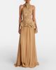Elie Saab Elie Saab Raffia-trimmed silk-blend tulle gown - 2