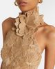 Elie Saab Elie Saab Raffia-trimmed silk-blend tulle gown - 3