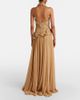 Elie Saab Elie Saab Raffia-trimmed silk-blend tulle gown - 5