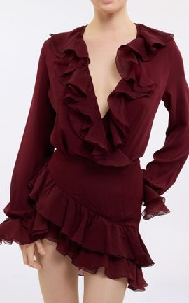 Elie Saab Elie Saab Ruffle Silk Top