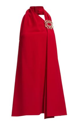 Elie Saab Elie Saab Scarf Draped Mini Dress