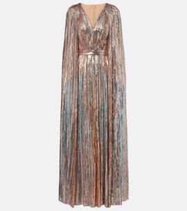 Elie Saab Elie Saab Sequined caped gown