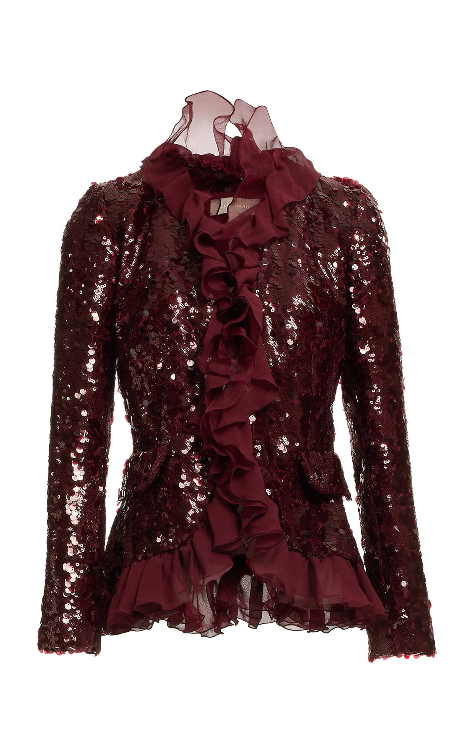 Elie Saab Elie Saab Sequined SilkBlend Jacket