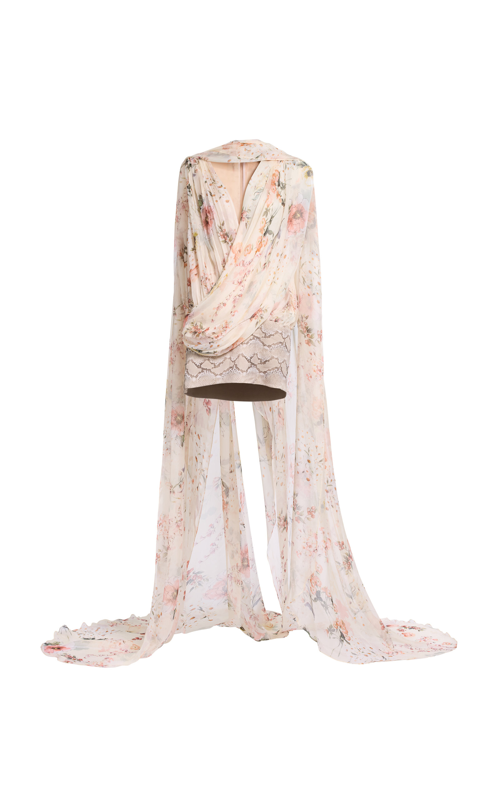 Elie Saab Elie Saab SpecialOrderPrinted Chiffon Short Dress