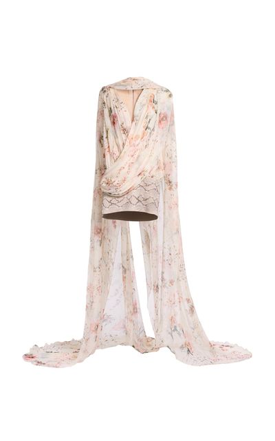 Elie Saab Elie Saab SpecialOrderPrinted Chiffon Short Dress