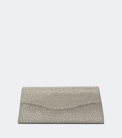 Elie Saab Elie Saab The Midnight embellished suede clutch