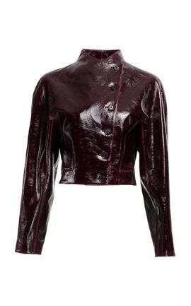 Elie Saab Elie Saab Vinyl Leather Jacket