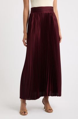Elie Tahari Elie Tahari Ayla Pleated Maxi Skirt
