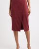 Elie Tahari Elie Tahari Danica Faux Suede Belted Skirt - 1