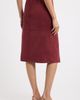 Elie Tahari Elie Tahari Danica Faux Suede Belted Skirt - 2