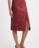 Elie Tahari Elie Tahari Danica Faux Suede Belted Skirt - 3