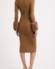 Elie Tahari Elie Tahari Savannah Faux Fur Cuff Ribbed Sweater Dress - 2