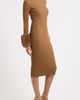 Elie Tahari Elie Tahari Savannah Faux Fur Cuff Ribbed Sweater Dress - 4