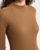 Elie Tahari Elie Tahari Savannah Faux Fur Cuff Ribbed Sweater Dress - 5