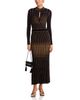 Elie Tahari Elie Tahari The Alicia Mock Neck Metallic Threaded Dress - 2