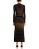 Elie Tahari Elie Tahari The Alicia Mock Neck Metallic Threaded Dress - 3