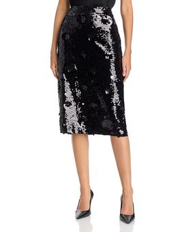 Elie Tahari Elie Tahari The Amira Sequin Midi Skirt