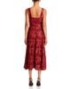 Elie Tahari Elie Tahari The Chayenne Faux Leather Lace Dress - 4