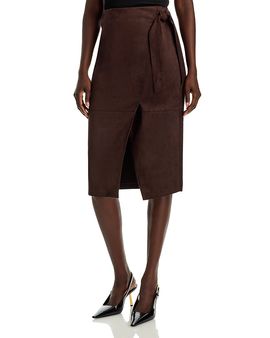 Elie Tahari Elie Tahari The Danica Faux Suede Skirt