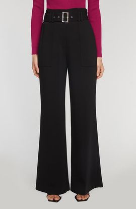 Elie Tahari Elie Tahari The Diana Belted High Waist Flare Pants