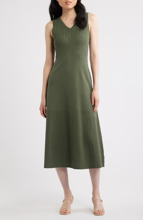 Elie Tahari Elie Tahari The Elena Sleeveless Sweater Midi Dress