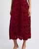 Elie Tahari Elie Tahari The Elliana Floral Lace Velvet Skirt - 1