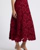 Elie Tahari Elie Tahari The Elliana Floral Lace Velvet Skirt - 3