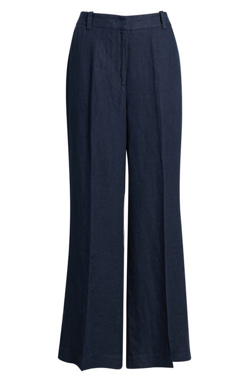 Elie Tahari Elie Tahari The Ellie Linen Wide Leg Pants