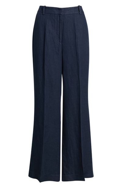 Elie Tahari Elie Tahari The Ellie Linen Wide Leg Pants