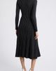 Elie Tahari Elie Tahari The Freya Metallic Long Sleeve Ribbed Sweater Dress - 2