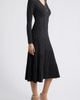 Elie Tahari Elie Tahari The Freya Metallic Long Sleeve Ribbed Sweater Dress - 3