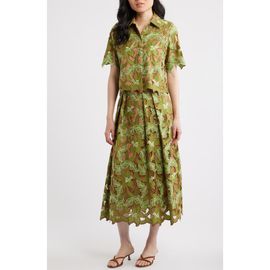Elie Tahari Elie Tahari The Hailey Lace Button-Up Shirt